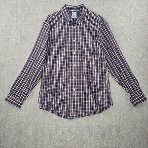 Brooks Brothers Men Regent Fit Button-Down Shirt Multicolor Plaid Size Large
